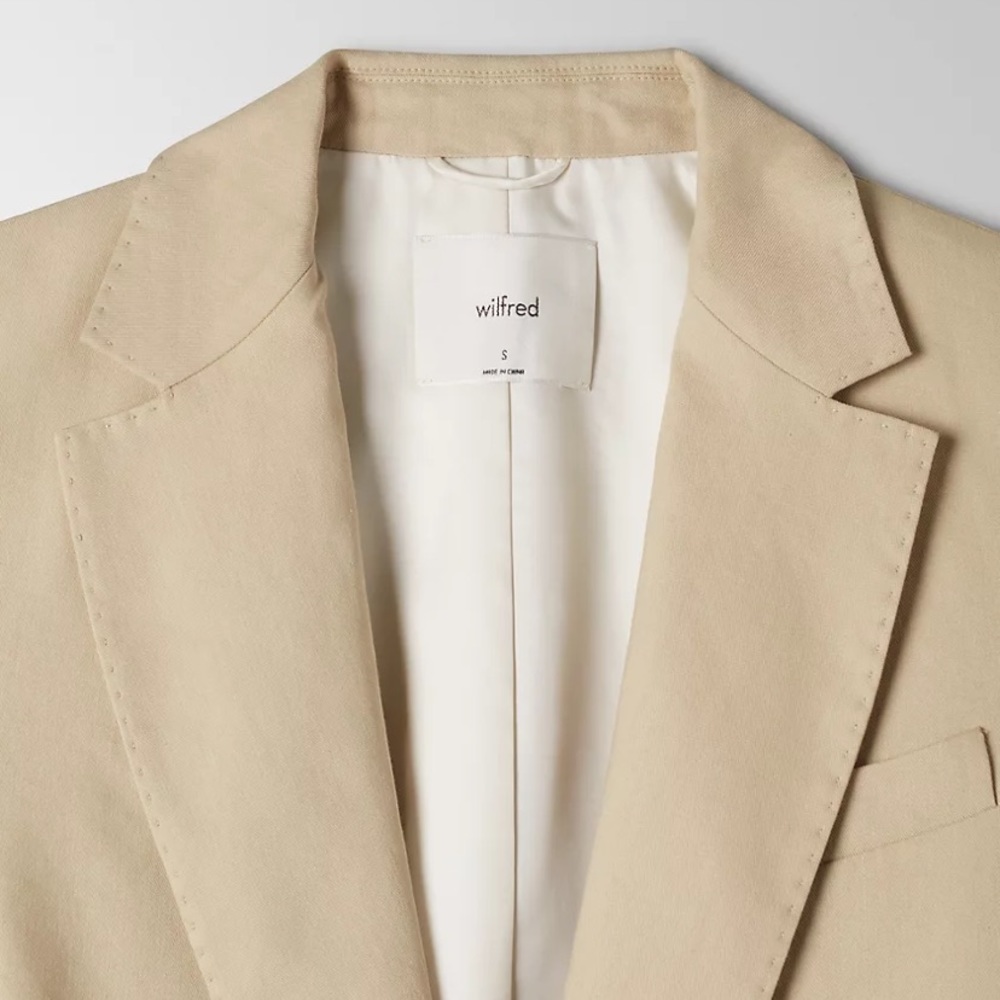 Aritzia Wilfred linen blazer
